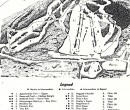 Pleasant Mountain trail map circa 1970s or early 1980s