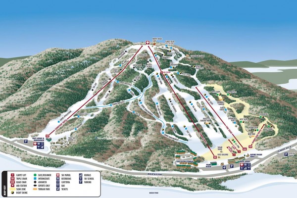 2022-23 Pleasant Mountain Trail Map