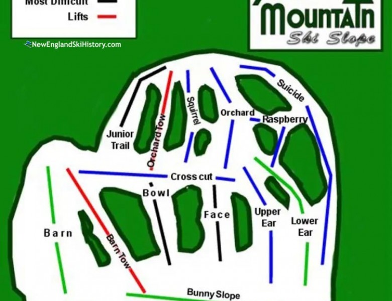 2022-23 Spruce Mountain Trail Map