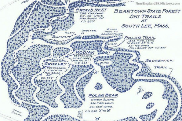 1940 Beartown Trail Map