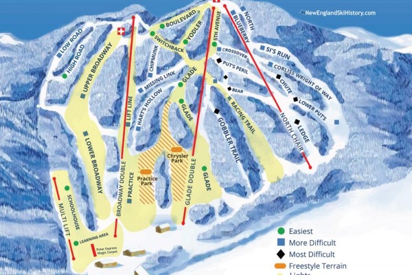 2019-20 Ski Blandford Trail Map