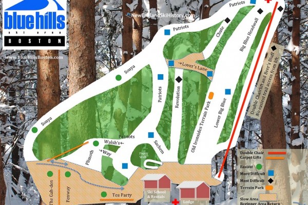 2021-22 Blue Hills Trail Map