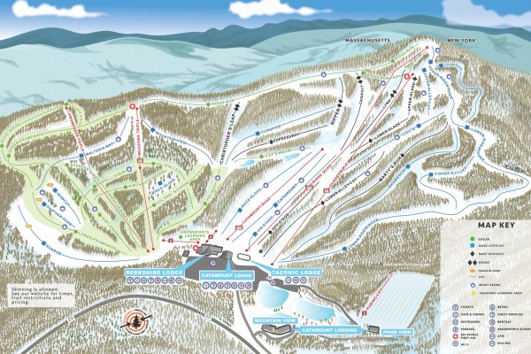 2021-22 Catamount Trail Map