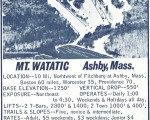 1967-68 Mt. Watatic Trail Map