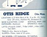 1964-65 Otis Ridge Trail Map