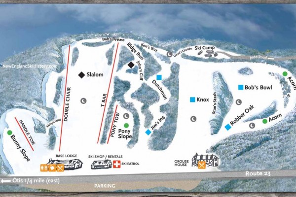2020-21 Otis Ridge Trail Map