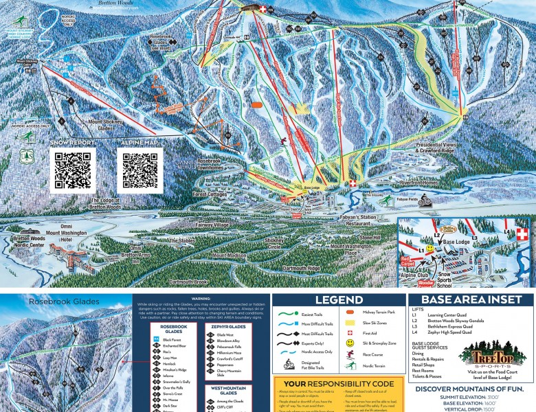 2023-24 Bretton Woods Trail Map