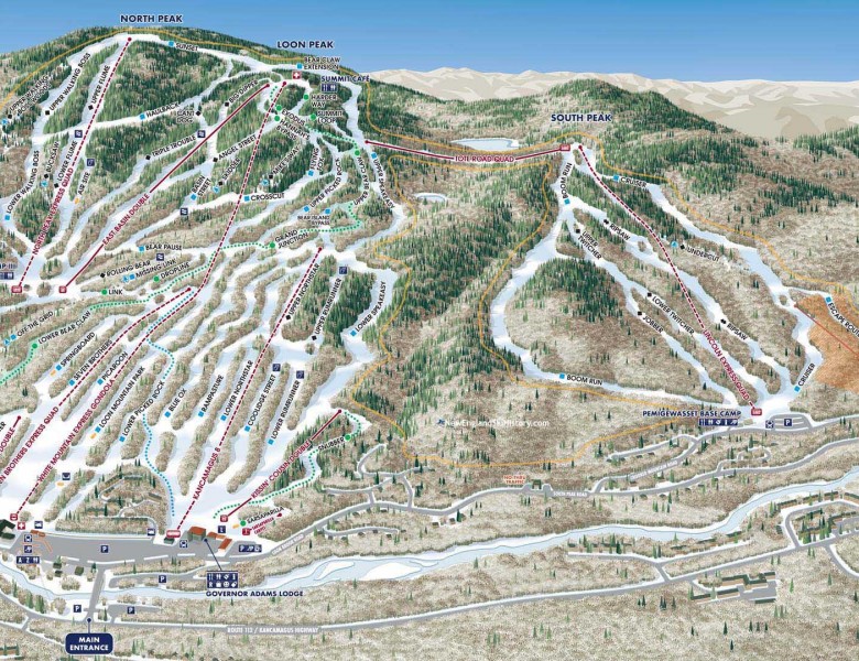 2022-23 Loon Mountain Trail Map