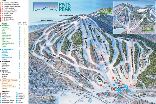 2021-22 Pats Peak Trail Map