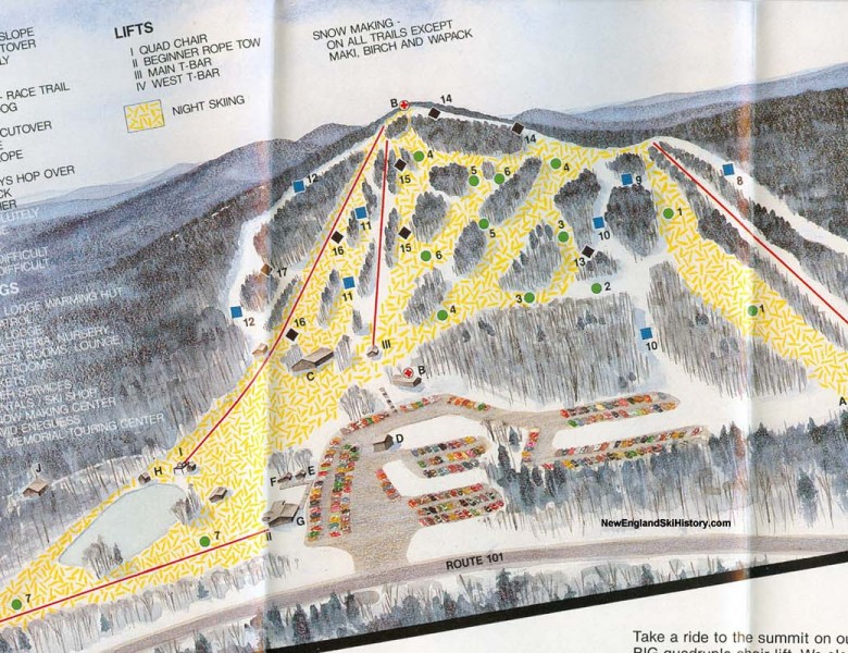 1987-88 Temple Mountain Trail Map