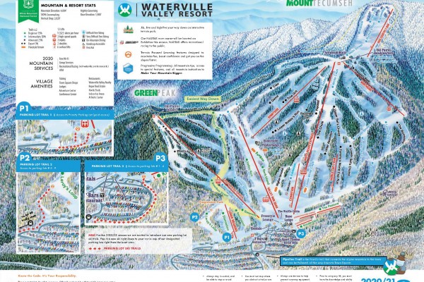 2021-22 Waterville Valley Trail Map