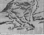 1957-58 Burke Mountain Trail Map