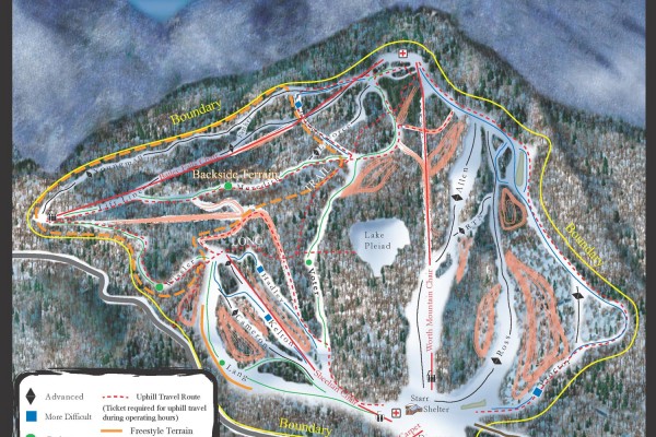 2022-23 Middlebury Snow Bowl Trail Map