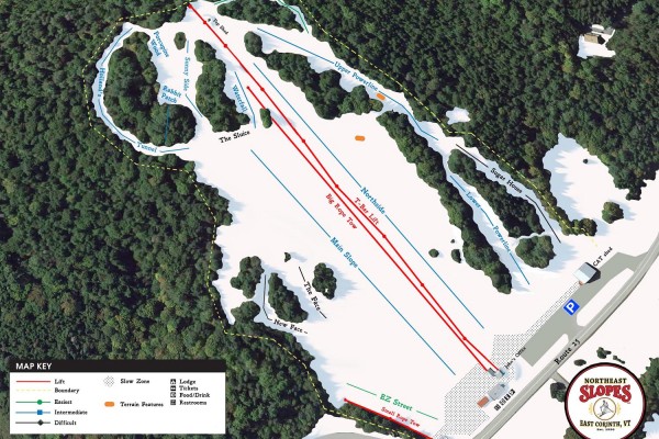 2021-22 Northeast Slopes Trail Map