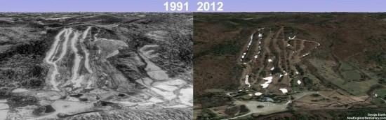 Mohawk Mountain Aerial Imagery, 1991 vs. 2012