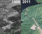 Baker Mountain Aerial Imagery, 1996 vs. 2011