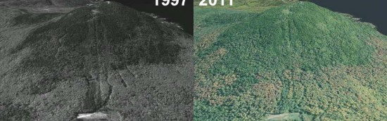 Bald Mountain Aerial Imagery, 1997 vs. 2011