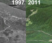 Enchanted Mountain Aerial Imagery, 1997 vs. 2011