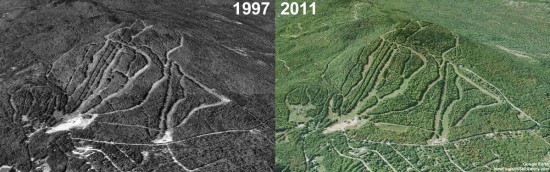 Mt. Abram Aerial Imagery, 1997 vs. 2011