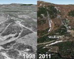 Alpine Ridge Aerial Imagery, 1998 vs. 2011