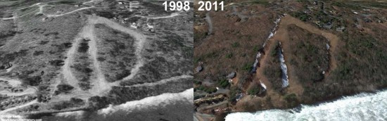 Snow Hill at Eastman Aerial Imagery, 1998 vs. 2011