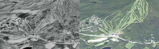 Bromley Mountain Aerial Imagery, 1994 vs. 2011