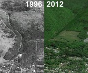 Norwich University Ski Area Aerial Imagery, 1996 vs. 2012