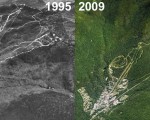Smugglers' Notch Aerial Imagery, 1995 vs. 2009