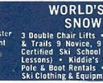 1966-67 Eastern Ski Map