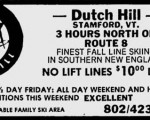 Dutch Hill ad in January 24, 1985 Norwalk Hour